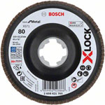 Bosch 2608621765 X-LOCK Flap Disc 115mm Long-Lasting Metal Grinding