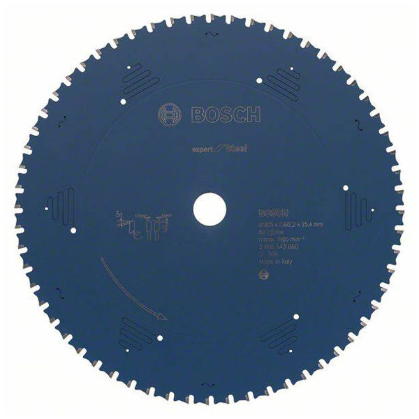 Bosch 2608643060 Expert Saw Blade Steel 305mm 60 Teeth Mitre Cutter