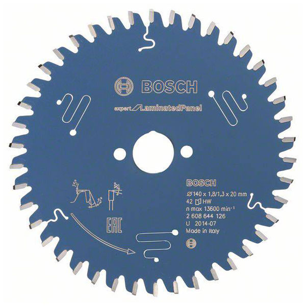 Bosch 2608644126 Expert Circular Saw Blade 140mm 42 Teeth For Panels