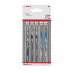 Bosch 2608667853 5-piece Jigsaw Blade Set T 44 D (2x); T 1 B (2x); T 18 A