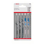 Bosch 2608667857 5-piece Jigsaw Blade Set Wood & Metal Basic