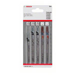 Bosch 2608667858 Jigsaw Blade Set 5-piece Clean Cuts in Wood & Plastic
