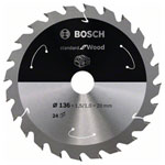 Bosch 2608837668 Circular Saw Blade 136x20mm 24 Cogs for Wood Cutting