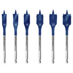 Bosch 2608900332 Wood Fraise Set 6 pieces Hex Shank Fast Drilling
