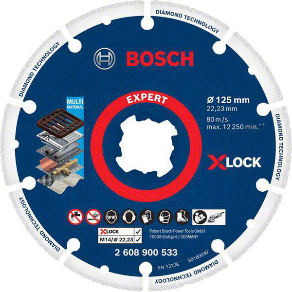 Click to view product details and reviews for Bosch 2608900533 X Lock Diamond Metal Disc 125mm Long Lasting Safety.