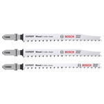 Bosch 2608900559 Expert Jigsaw Blades 3piece Set Clean Cuts Both Sides