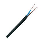 UniStrand 0.5mm 3A 2 Core 2182Y Black Mains PVC Flexible Cable 100M Reels