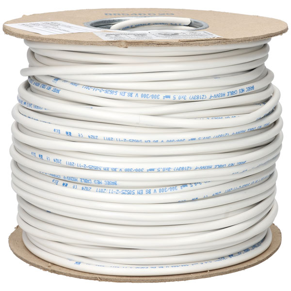 Flexibles 3-adriges Netzkabel 3183Y – Weiß, 2,5 Mm², 25 A, Längen Von 1 Bis 100 M