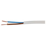 UniStrand 0.5mm 3A 2 Core 2192Y White Flat Mains PVC Flexible Cable