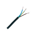 UniStrand 3 Core 0.75mm 6A 3183Y PVC Black Mains Power Cable 100M Reel