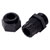 HELUKABEL 10093940 M25 Black Dome Cable Gland