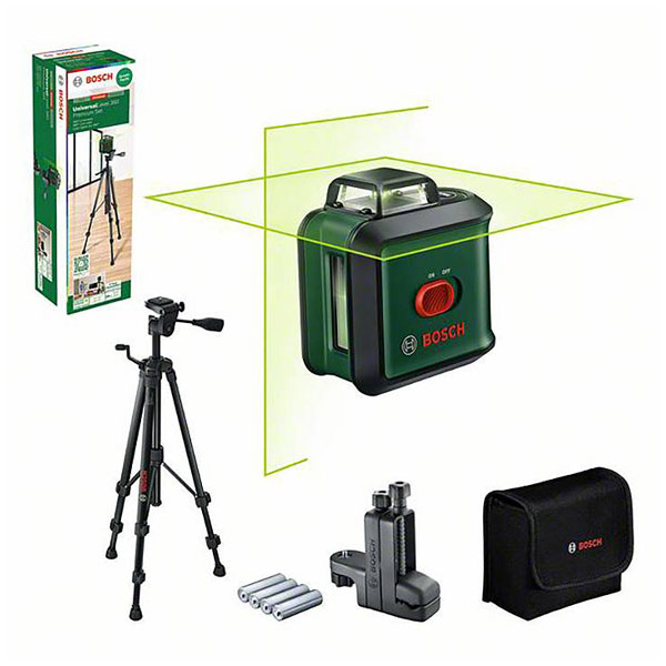 Bosch 0603663E07 UniversalLevel 360 Cross Line Laser 12m Range