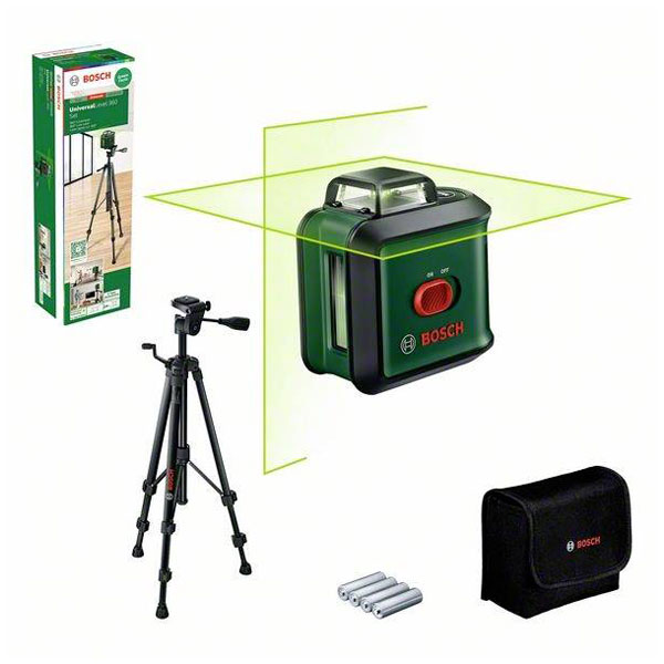 Bosch 0603663E09 UniversalLevel 360 Cross Line Laser 360° Projection