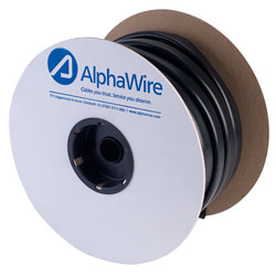 Alpha Wire P1059/16 BK005 Multi purpose PVC Tubing Black 14.27mm (100ft reel)