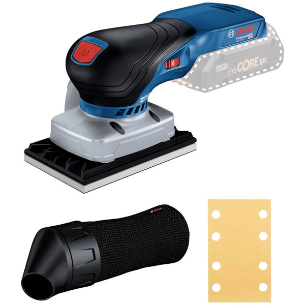 Click to view product details and reviews for Bosch 06019l0100 Professional Cordless Sander 18v Brushless 0 Battery.
