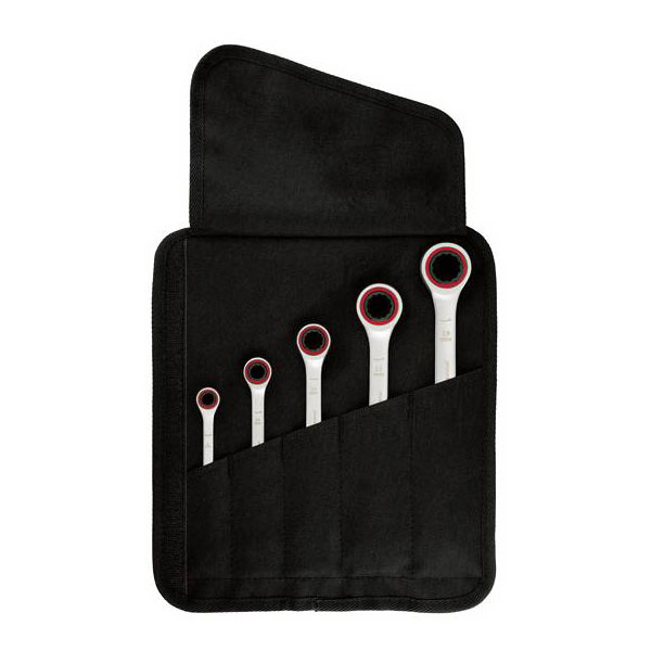 Bosch 1600A02Z3D Professional Ratchet Wrench Set 5 pieces Chrome V...