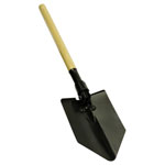 Brüder Mannesmann M01100 Folding Shovel Wooden Handle 610 mm Length