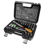 Brüder Mannesmann M18315 Torque Wrench Set 1/4" 5-25 Nm 32-Piece Tool Set