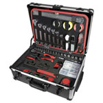 Brüder Mannesmann M29076 Tool Box with 210 Tools & Telescopic Handle