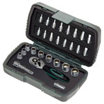 Brüder Mannesmann M29185 Bit Set 28-Piece Compact Versatile Set