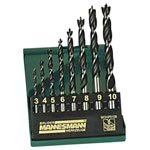 Brüder Mannesmann M54308 Wood Twist Drill Bit Set 8-Piece Durable