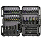 Brüder Mannesmann Q25236 Bit Set Magnetic High-Quality Black Torsion Zone