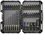 Brüder Mannesmann Q25237 Bit Set High-Quality Magnetic Bits with Torsion Zone