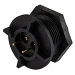 Bulgin PX0413/02P/PC 400 Series Buccaneer 2 Pole PCB Rear Panel Mount Plug