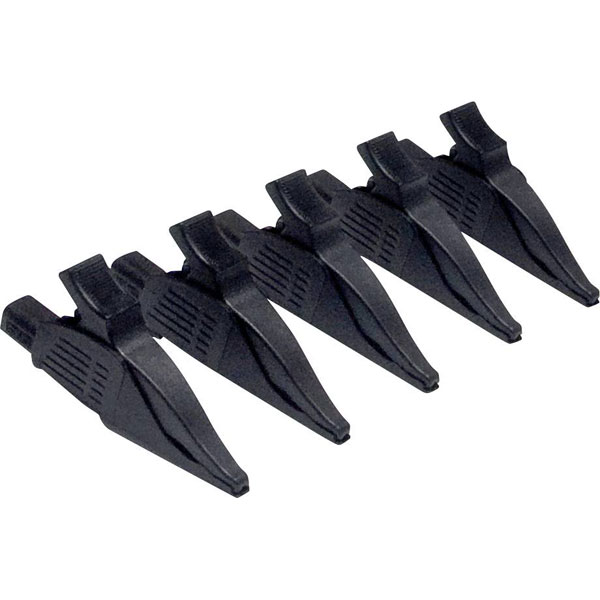 Chauvin Arnoux P01102099 alligator clip CAT III/IV 4 mm plug black