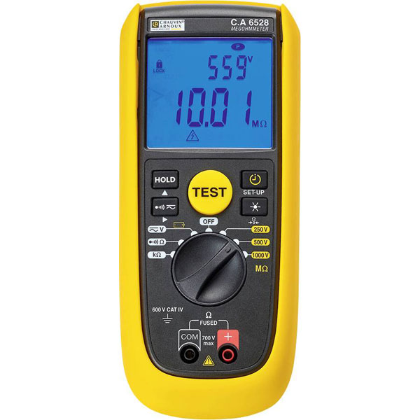 Chauvin Arnoux P01140838 C.A 6528 Insulation Tester 11 GO 250-1000 V