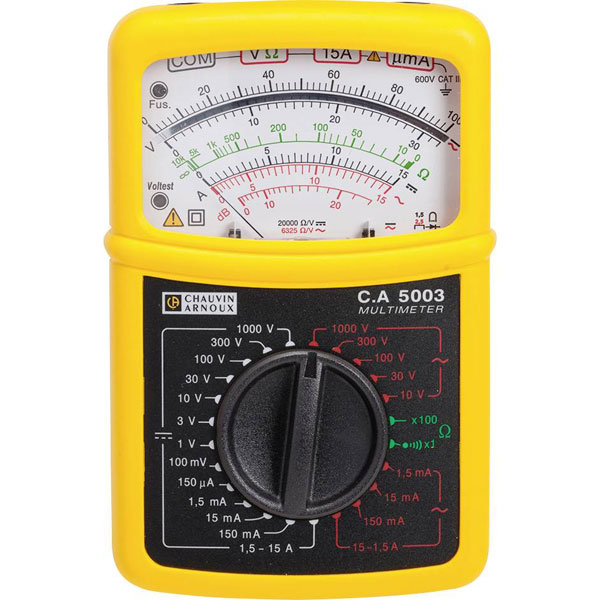 Chauvin Arnoux P01196522E C.A 5003 Handheld analogue Multimeter CA...
