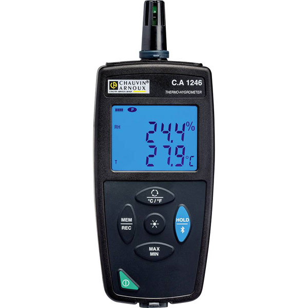 Chauvin Arnoux P01654246 C.A 1246 hygrometer with Data logger & US...