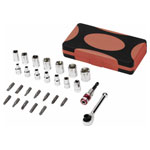 Cimco 113154 Bit Set Chrome-Vanadium Steel Compact Case Polished