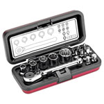 Cimco 113156 Bit Sturdy Aluminium Box Chrome-Vanadium Mini Reversible