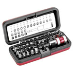 Cimco 113158 Bit Set 37-Piece Quick-Release Chrome-Vanadium Aluminium Box