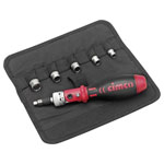Cimco 114866 Torque Wrench Ratchet Screwdriver Set 18-Part Non-Slip Handle