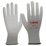 Cimco 141219 ESD Flex Glove Size L Nylon-Carbon PU Coated Anti-static