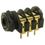 Cliff CL12327 Socket 6.35mm Audio Jack Stereo 3-Pin Horizontal Mount