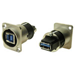Cliff CP30107 Adapter XLRFT USB 3.0 B-A Nickel-Coated 1pc
