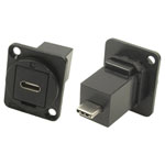 Cliff CP30211MB Adapter USB-C Socket to Plug 1pc