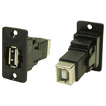 Cliff CP30609N Socket Adapter USB Type A to Type B 1pc