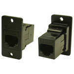 Cliff CP30623X1 FM CAT3 RJ11 Adapter Black 3.2mm Hole 1pc