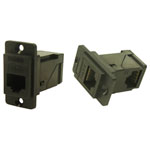 Cliff CP30752 RAFT Adapter Dualslim CAT6 RJ45 Right-Angle Plug Black