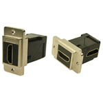 Cliff CP30753M3 HDMI Adapter Right Angle Nickel Built-in Black 1pc