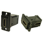 Cliff CP30753MB HDMI Adapter Right Angle Metal 1pc Built-in Black