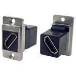 Cliff CP30788M DUALSLIM HDMI Adapter 8K Socket Metal Frame Black