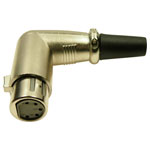 Cliff FC60955N XLR Connector 5-Pin Gold Black 1pc