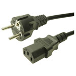 Cliff FCR72035 Current Mains Cable Black 1m 1pc