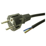 Cliff FCR72036 Mains Cable Black 2.5m Current Mains Cable 1pc