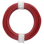 Donau 105-0 Jumper Wire 1x0.20mm² Red 10m Rigid Plastic Insulated